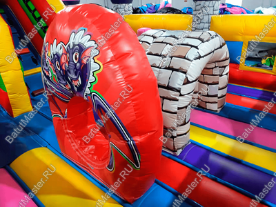 Коммерческий надувной батут "Замок средневековья"