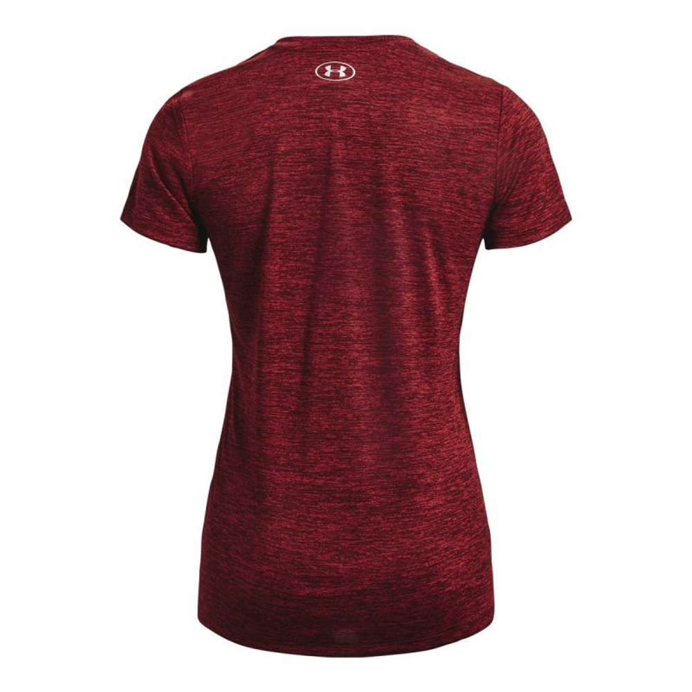 Женская теннисная футболка Under Armour Women's Tech Twist V-Neck - Red