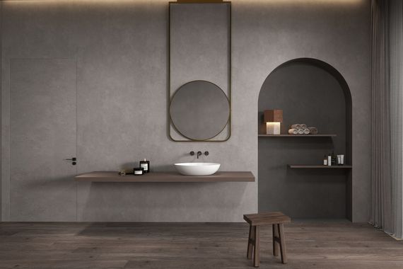 Раковина накладная ABBER Stein AS2635 белая матовая