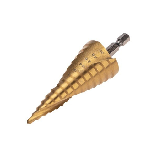 Сверло ступенчатое по металлу (14 ступеней; 4-30 мм) (Kranz)