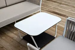 "Касабланка" лаунж-зона плетеная из роупа 4-местная, цвет бежевый