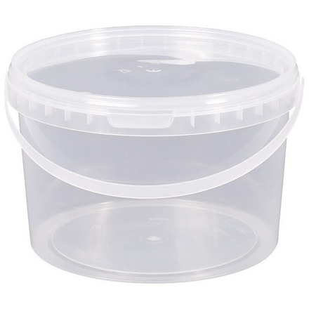 Ведро 3,3л с крышкой ПРОЗРАЧНОЕ (60шт)