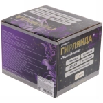 Гирлянда для дома «Кристаллы» 16,0 м 180 ламп LED черный пров.,8 реж.,IP-40, Фиолетовый (возможность соединения)