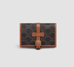 Мешочек для украшений CELINE из холста TRIOMPHE и телячьей кожи