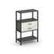 Shelf System Односекционный стеллаж трехярусный с ящиками SN.STM-312 Антрацит/Дуб Наварра/Металл Чер