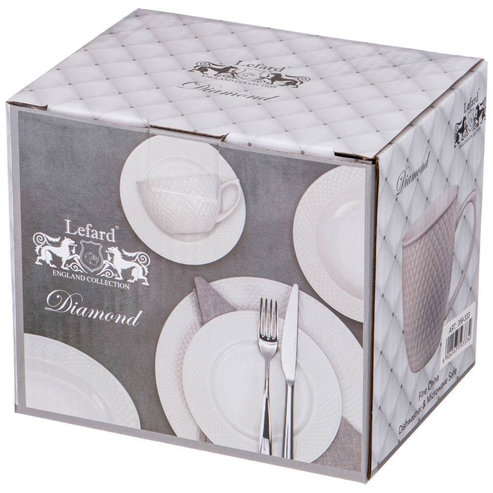 КРУЖКА LEFARD "ДИАМАНД" 350 МЛ 13*9,5*10 СМ (КОР=48ШТ.)