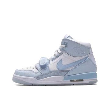 Джордан Legacy 312 Детские баскетбольные кроссовки MID Топ Светло-синий Унисекс