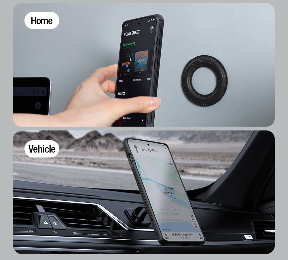 Чехол от Nillkin на OPPO Find X8 Pro с металлической откидной крышкой и поддержкой магнитной беспроводной зарядки MagSafe, серия CamShield Prop Magnetic Case