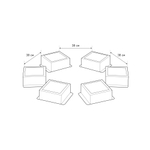 Светильник светодиодный ЭРА Грильято SPO-646-3-5K-S6 36Вт 5000К 89х89мм Домино 100х100 металлик 6 кубиков драйвер