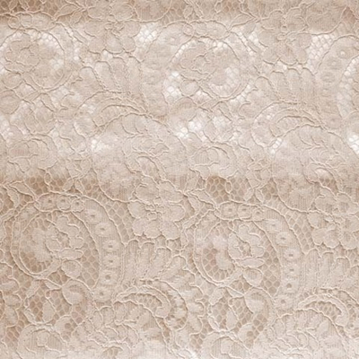 Ткань Кружево корд на трикотажной основе, 240 гр/м2, 150 см, бежевый