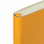 Блокнот в клетку с резинкой А5 (148x218 мм), 80 л., под кожу персиковый BRAUBERG "Metropolis Ultra", 111022