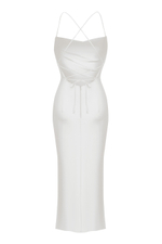 Платье-комбинация миди из сатина