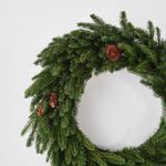 Рождественский венок с шишками «Cones» (Литая хвоя) 60 см