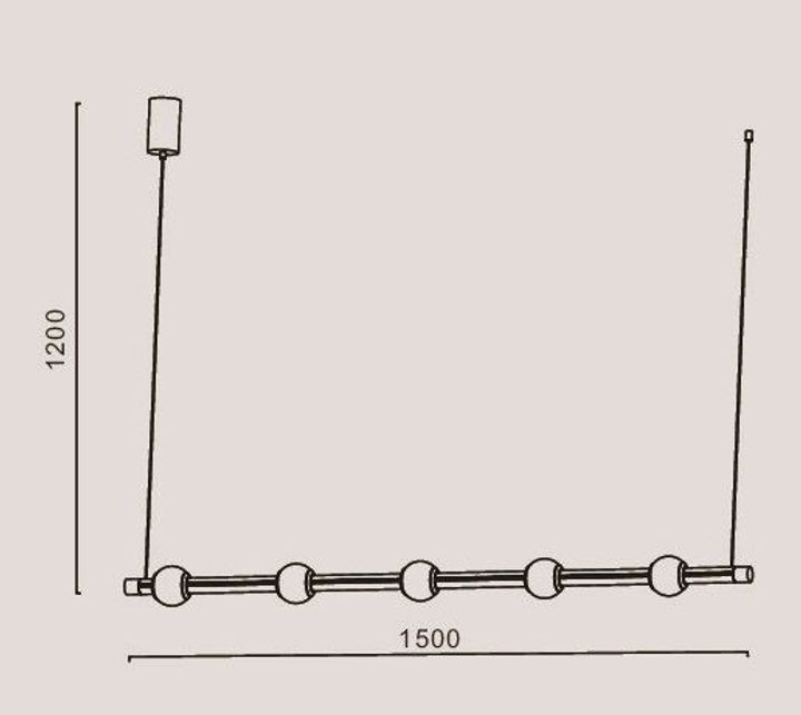 Подвесной светодиодный светильник Romatti Cullinan Bastone L11132W