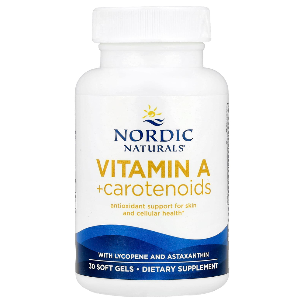Nordic Naturals, Витамин A + каротиноиды, 30 мягких таблеток