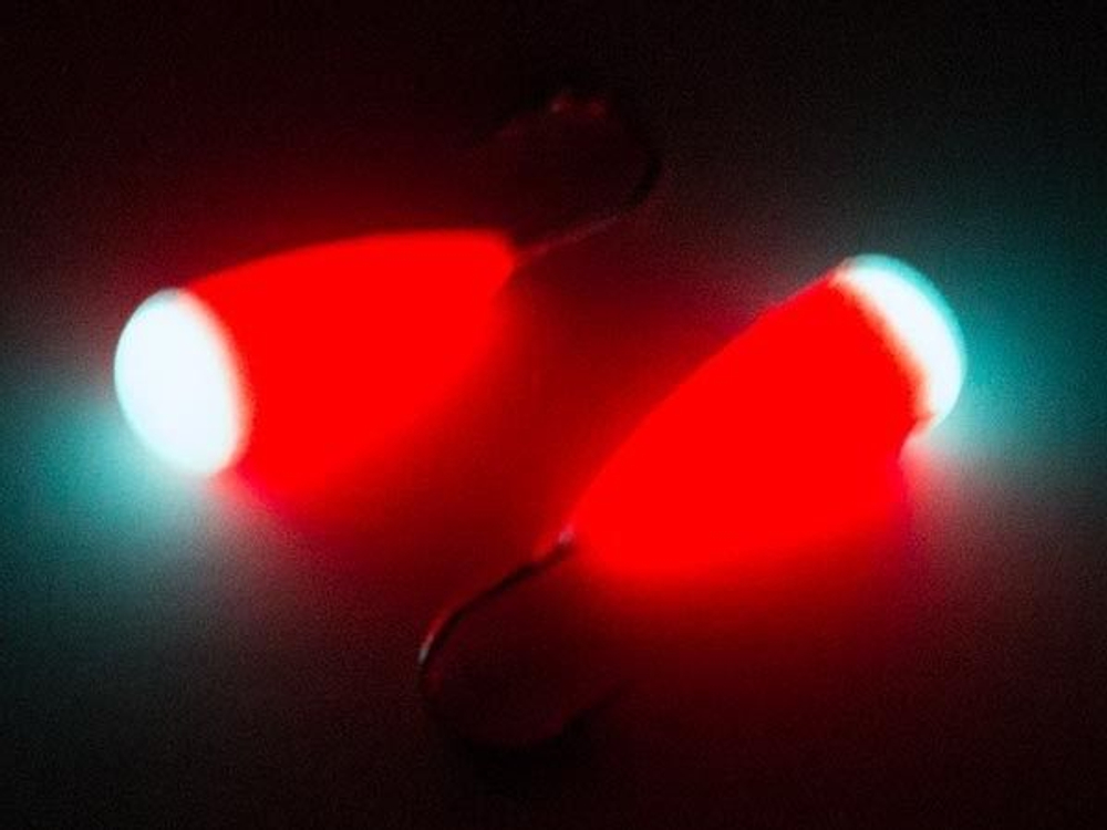 Мормышка Конус свечение Красное + Желтое MOK510RY 10шт/уп