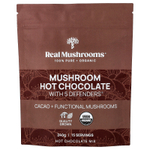 Real Mushrooms, горячий шоколад с грибами и 5 Defenders®, 240 г