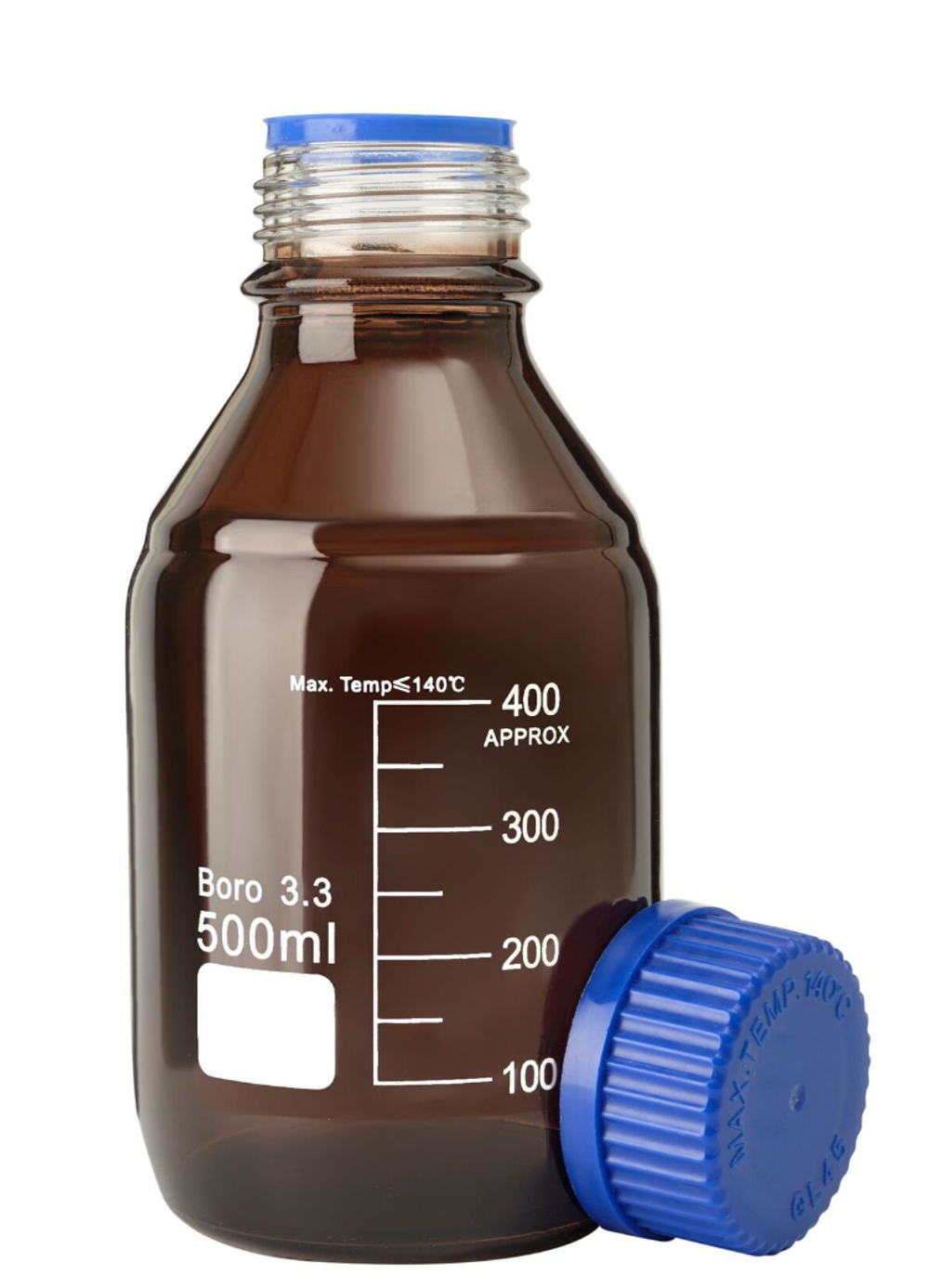 Банка лабораторная, 500 мл, темное силикатное стекло с узким горлом