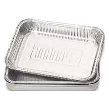 Алюминиевые поддоны-жиросборники большие, 33х23x5, 10 шт., Weber