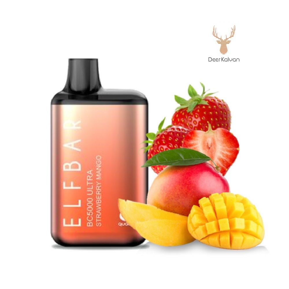 [М] Elf Bar BC5000 ULTRA &quot;Strawberry Mango&quot; (Клубника Манго) (5000 затяжек)