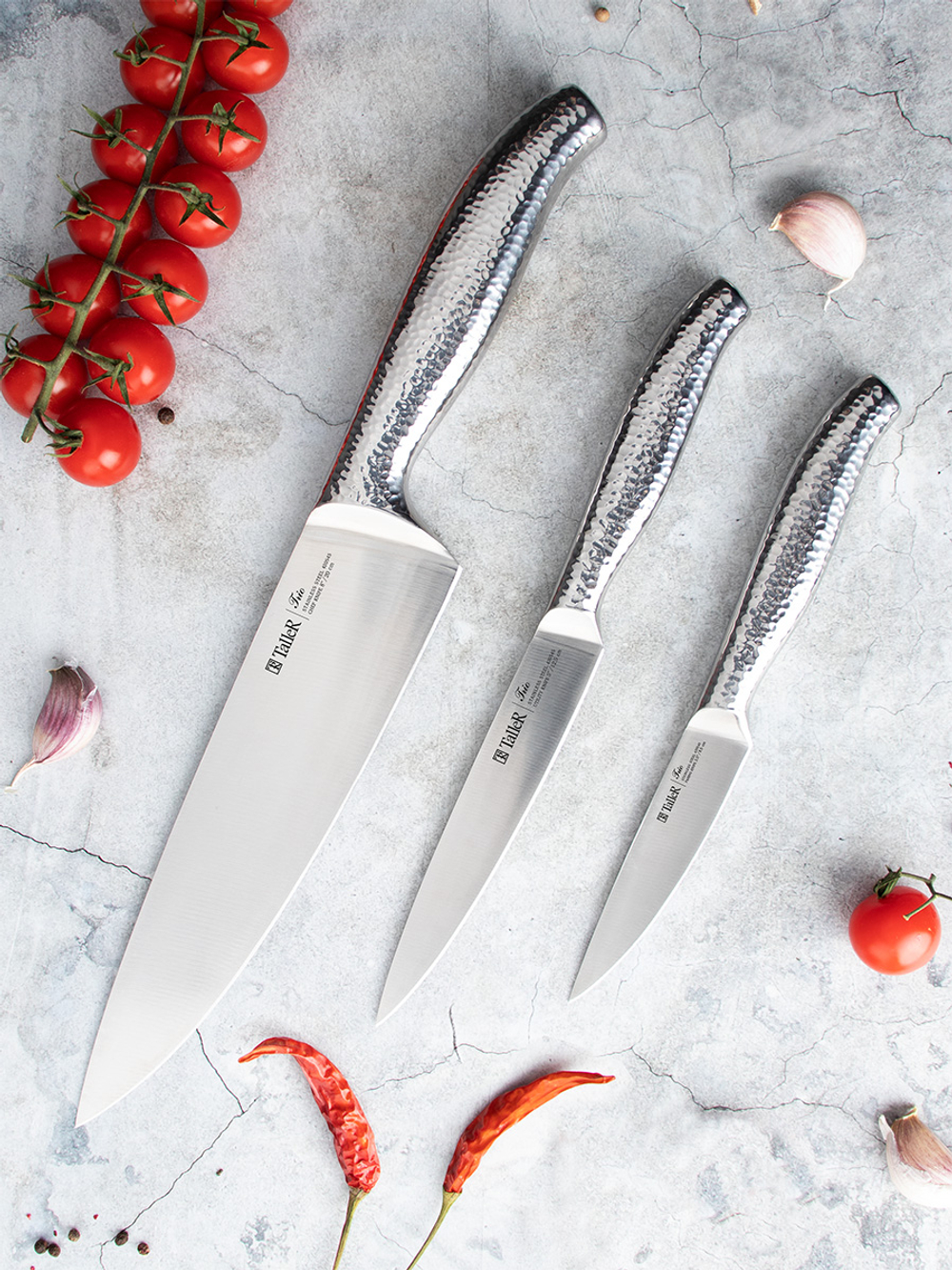 Набор ножей Taller TR-22080 (3 предмета) Трио