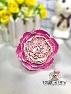 Силиконовая форма Пион