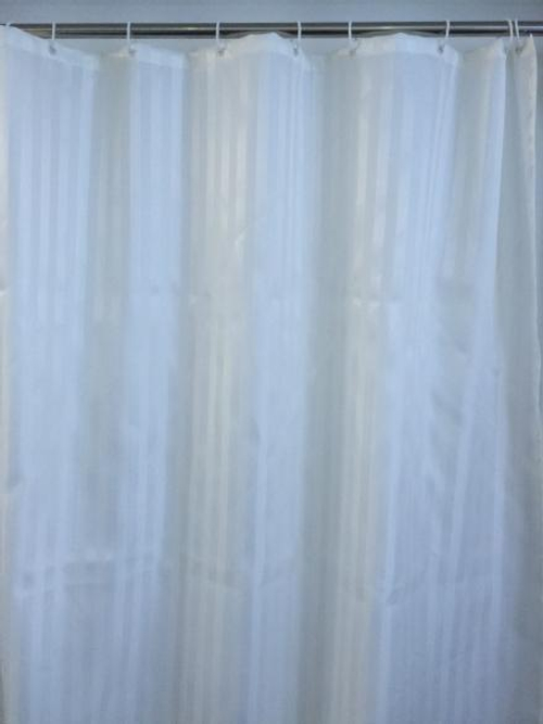 Штора для ванной (180х200см) СВЕТЛО-БЕЖЕВЫЙ САВОЛ  (25/1шт)