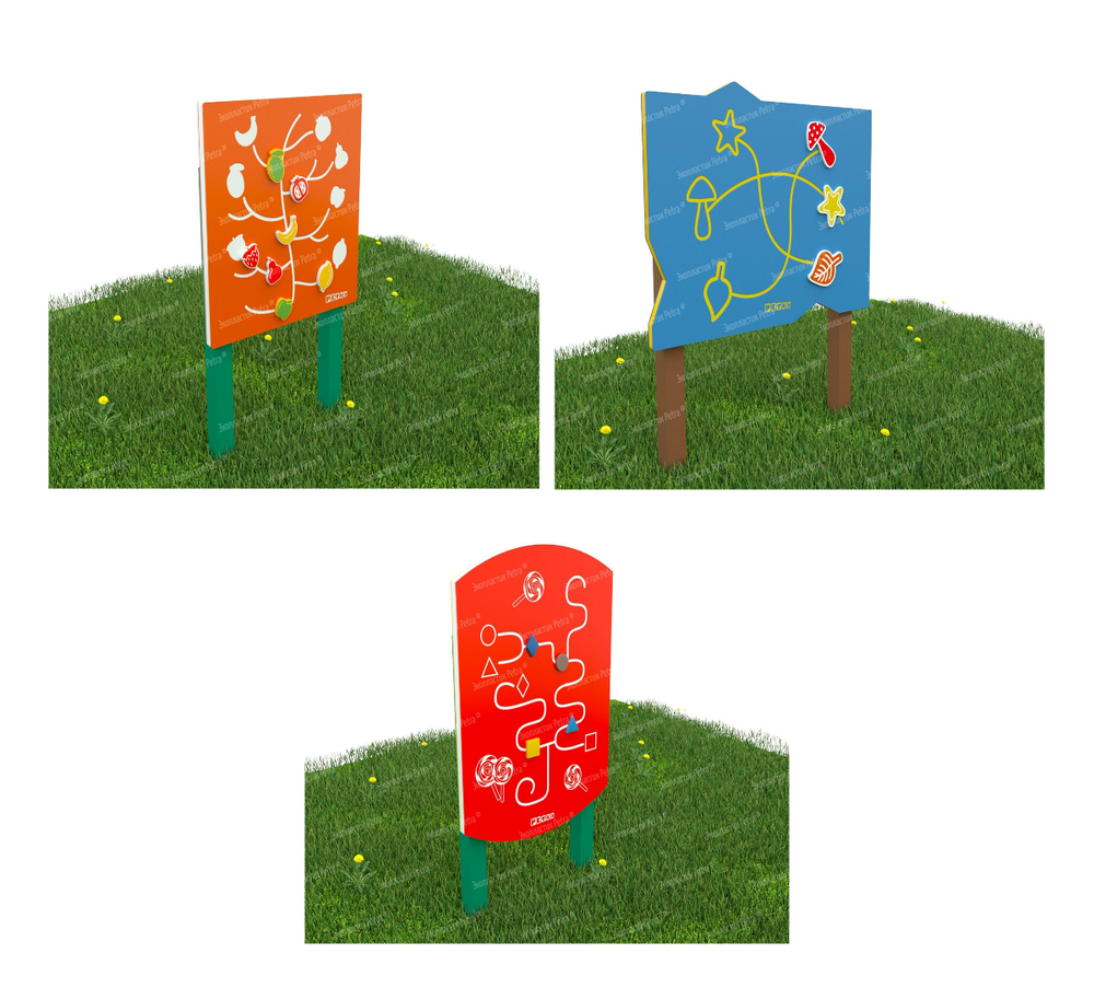 Уличный игровой развивающий модуль Что откуда?