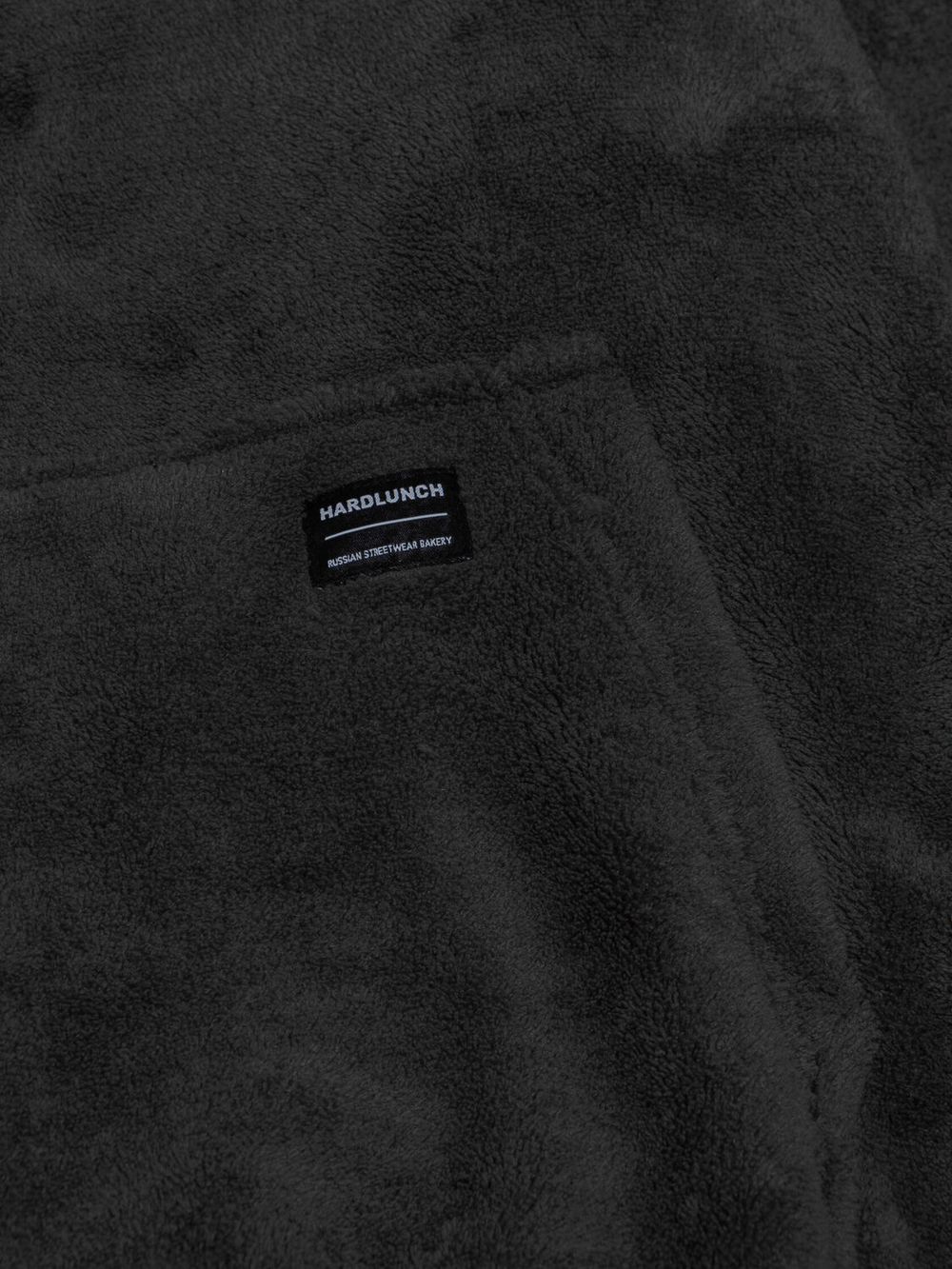 Худи Hardlunch плюшевый черный