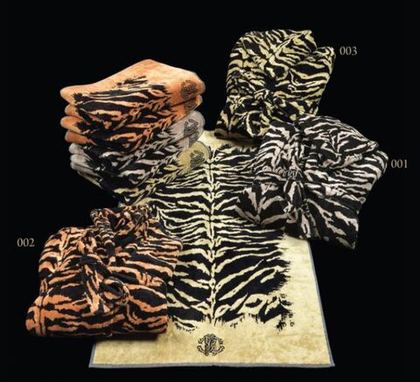 Полотенце 95х150 Roberto Cavalli African Zebra sabbia 001