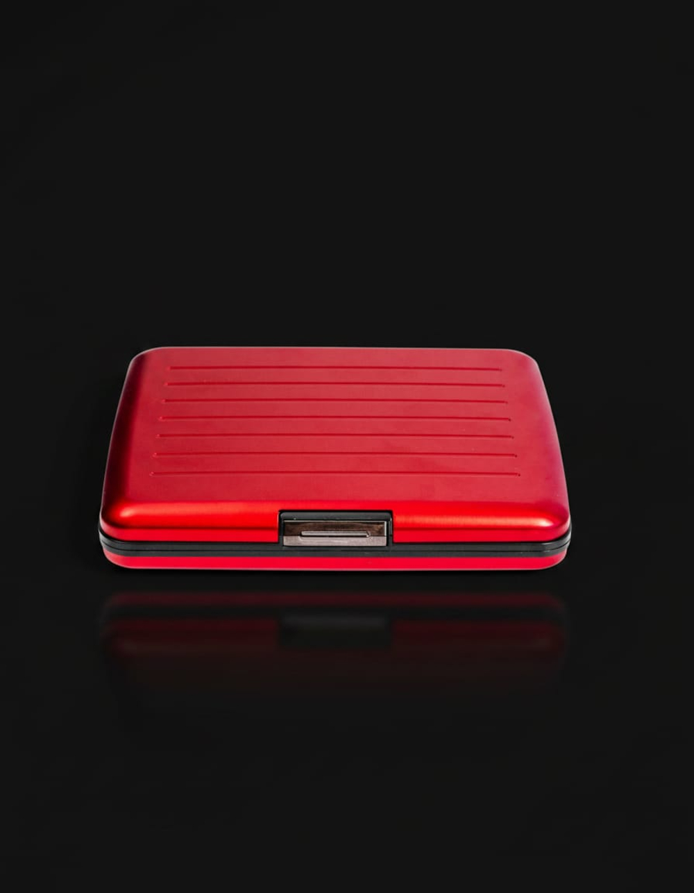 Кошелёк алюминиевый красный