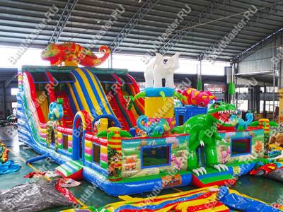 Хамелеон и динозавры 17*9*9 м, два входа