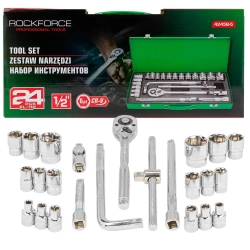 Набор инструментов 24пр. 1/2''( 6гр) RockForce RF-4245B-5