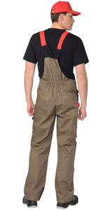 Полукомбинезон "Мега" св.коричн. с коричн. и красным