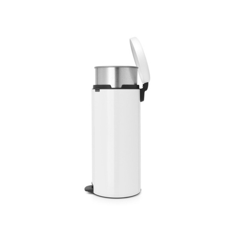 Ведро для мусора Brabantia NewIcon с металлическим внутреннем ведром белое 30л