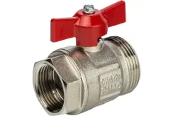 Комплект шаровых кранов STOUT с термометрами 1” 30329