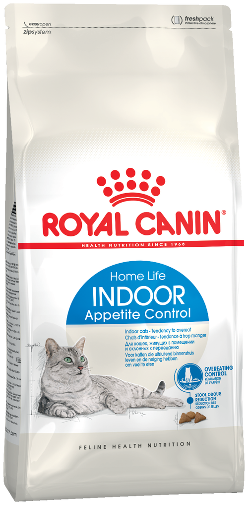 Сухой корм Royal Canin Indoor Appetite Control для кошек живущих в помещении и склонных к перееданию, 400 г