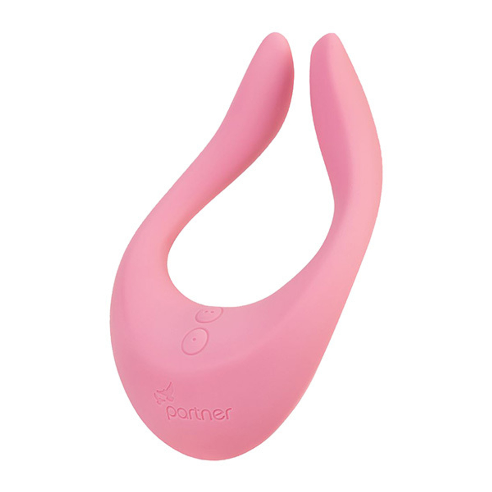 Розовый многофункциональный стимулятор 13см для пар Satisfyer Endless Joy