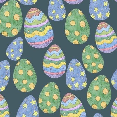 Узор с пасхальными яйцами