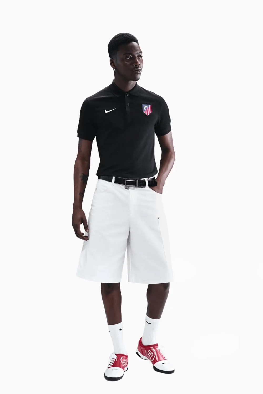 Футболка Nike Atletico Madrid 25/26 Dri-FIT Polo - черный