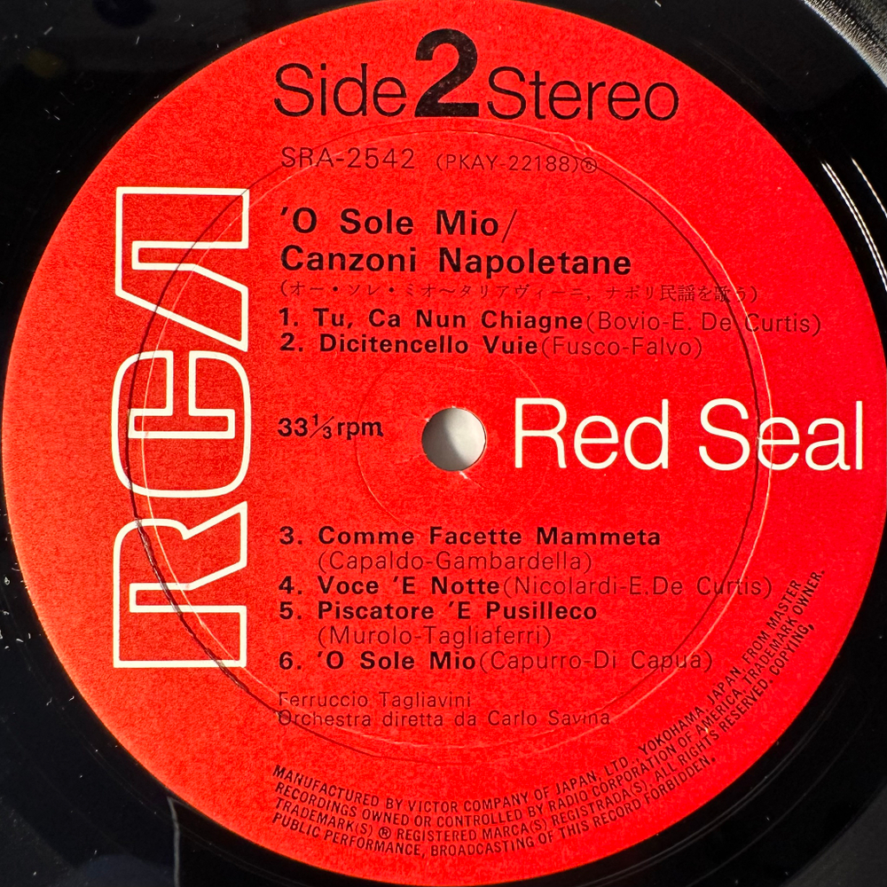 Ferruccio Tagliavini ‎– Canzoni Napoletane (Япония)