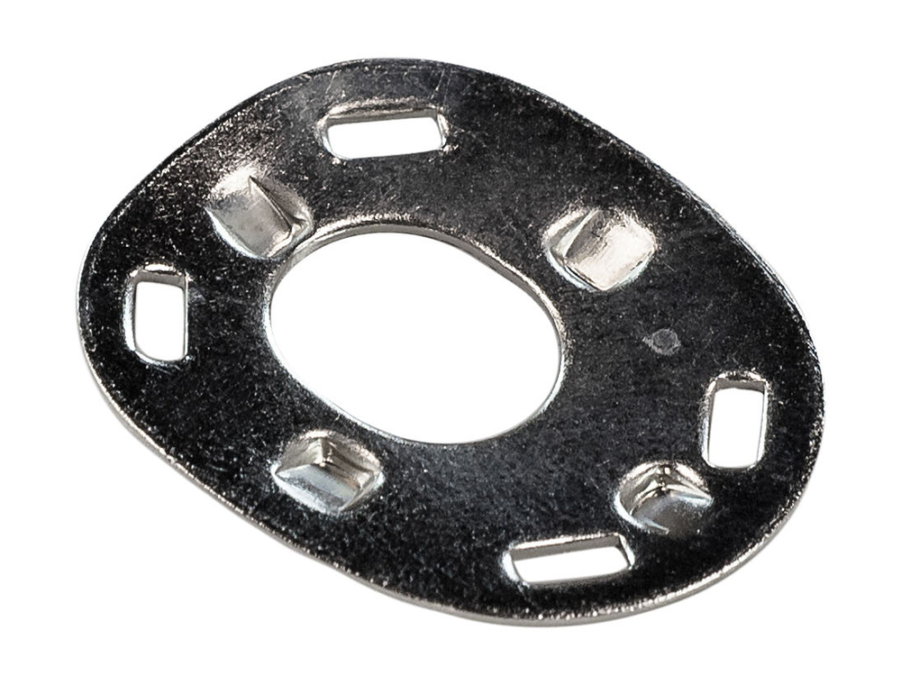 Шайба тентовой застежки DOT, никелированная латунь