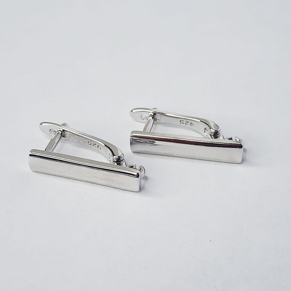 Ювелирные швензы, английский замок, родий, люкс фурнитура