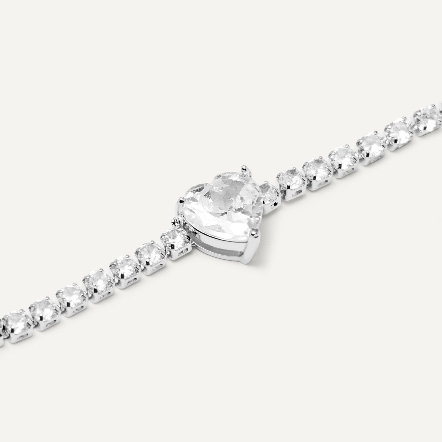 Браслет Delicate Heart Bracelet - Clear