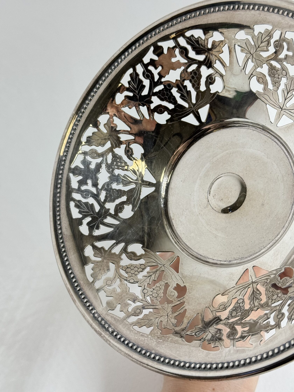 Ваза на ножке/фруктовница Sheffield Silver Co.