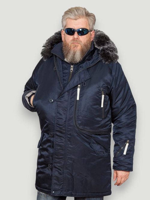 Куртка мужская зимняя Apolloget Expedition (т.синий - R.Blue/Gun Metal)
