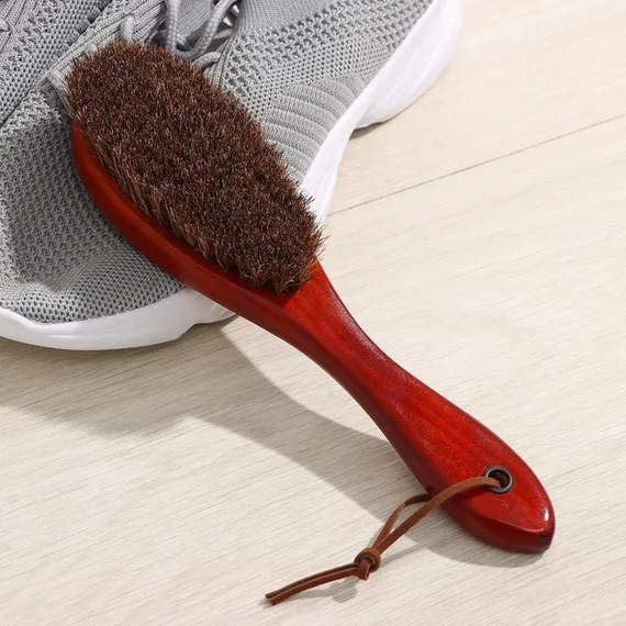 Щётка для одежды и обуви, 22,5×5,4 см, натуральный ворс, цвет МИКС