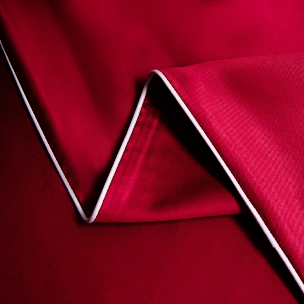 КПБ Однотонный Сатин Премиум на резинке OCPR013, 2 спальный, 4 наволочки, простынь 160*200*30