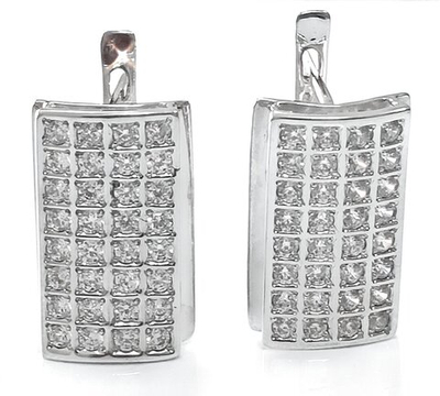 Ювелирные серьги из серебра