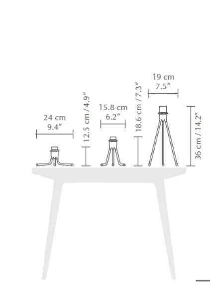 Штатив для плафонов Umage Tripod Table, черный
